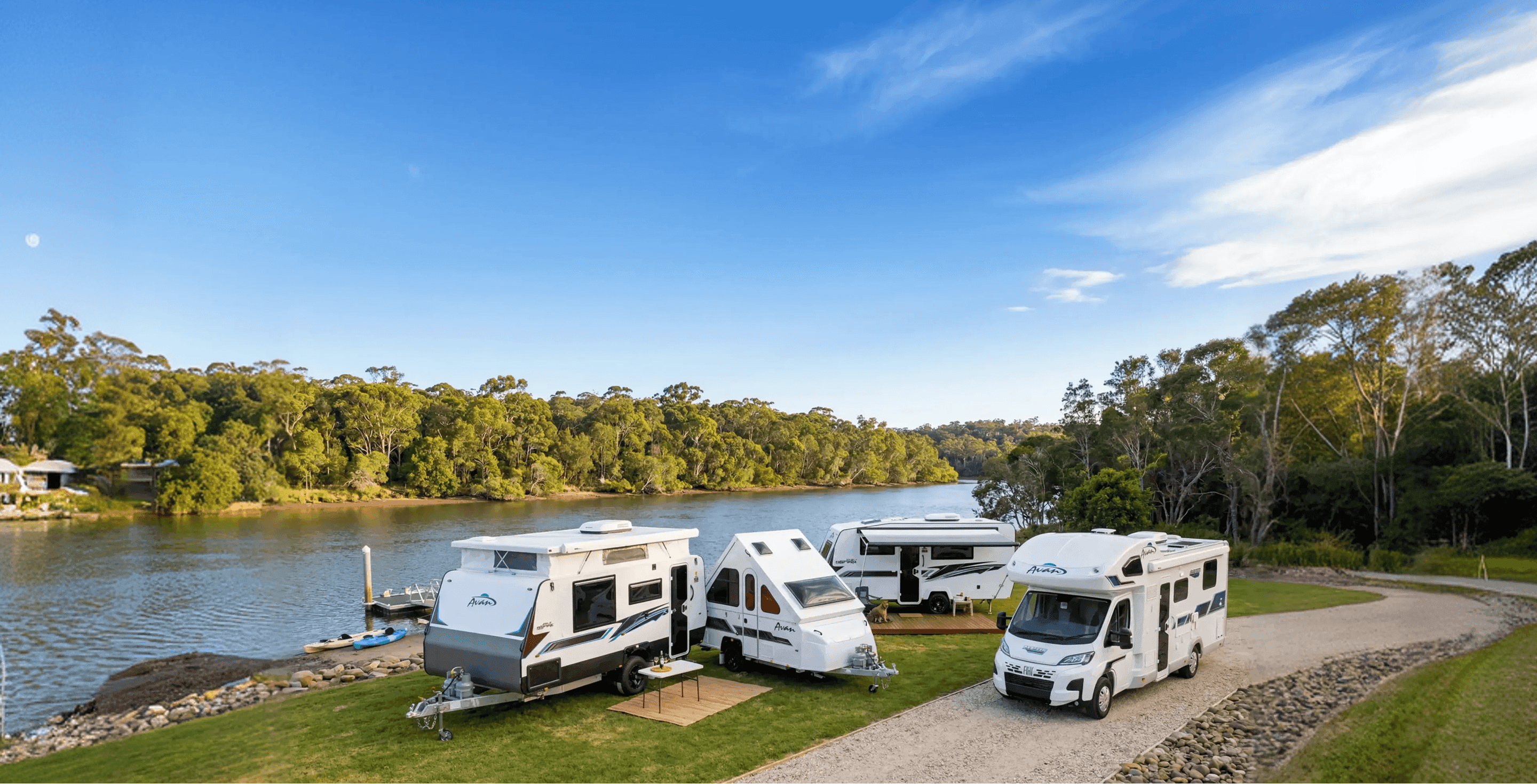 caravans at the park
